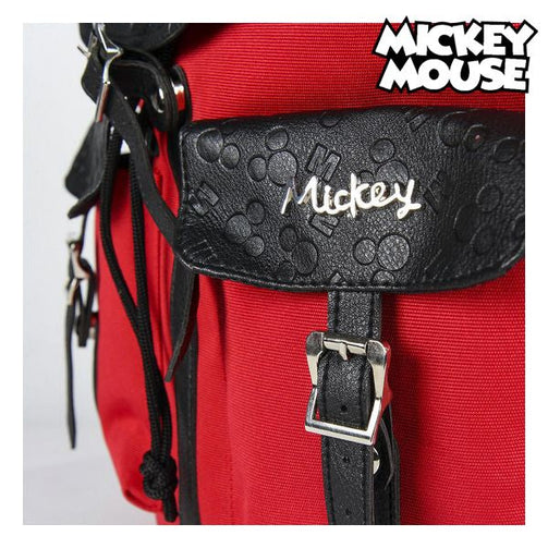 Casual Backpack Mickey Mouse Red Black Mickey Mouse