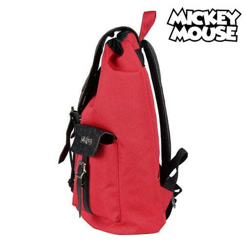 Casual Backpack Mickey Mouse Red Black Mickey Mouse