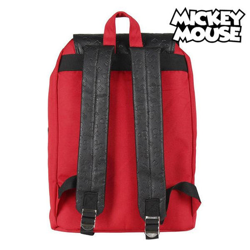 Casual Backpack Mickey Mouse Red Black Mickey Mouse