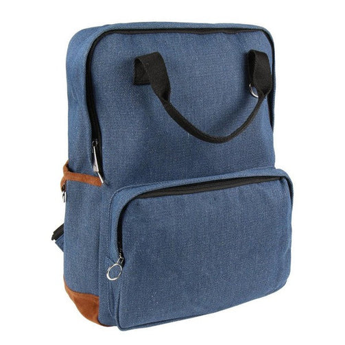 Casual Backpack Denim Patch BigBuy Accessories