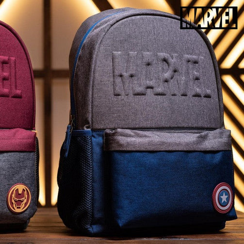 School Bag Captain America The Avengers Navy blue Grey The Avengers