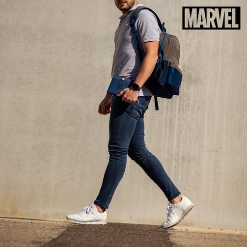 School Bag Captain America The Avengers Navy blue Grey The Avengers