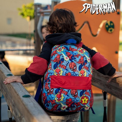 School Bag Spiderman Red Blue Spiderman