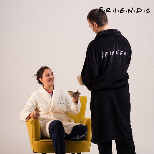Dressing Gown Friends White Adults Friends