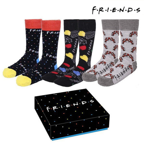 Socks Friends (One size) (3 uds) Multicolour Friends