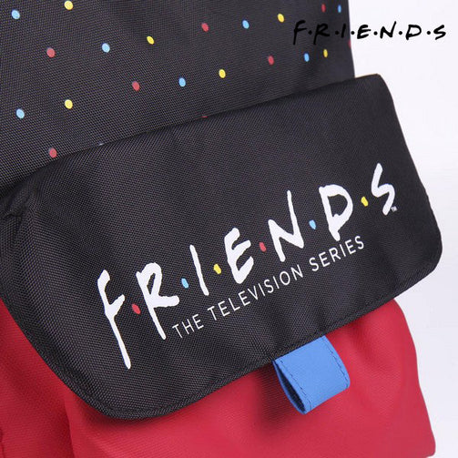 School Bag Friends Black (28 x 28 x 11 cm) Friends