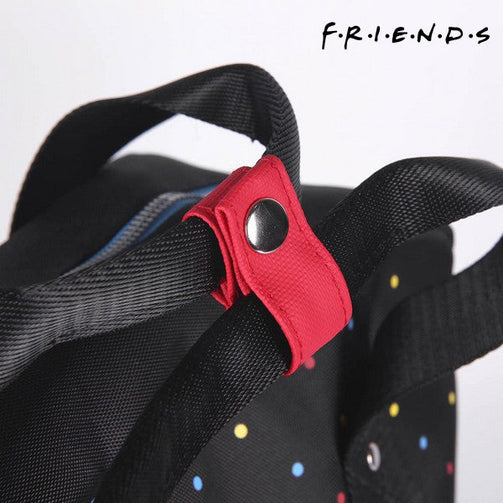 School Bag Friends Black (28 x 28 x 11 cm) Friends