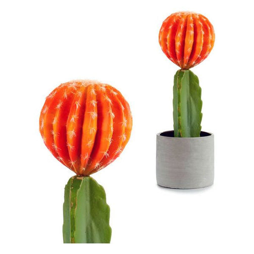 Cactus Orange Plastic Cactus (13 x 41 x 13 cm) Ibergarden