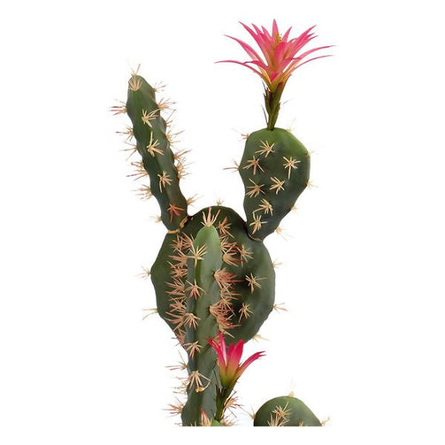 Cactus Pink Plastic Cactus (19 x 80 x 23 cm) Ibergarden