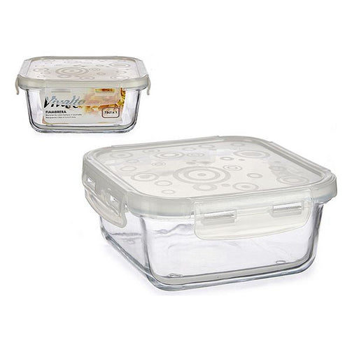 Lunch box Crystal (15,5 x 7 x 15,5 cm) Vivalto