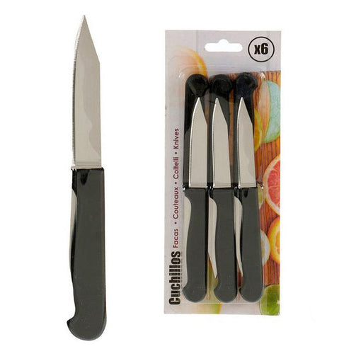 Knife Set Black (1,2 x 24 x 9,5 cm) (6 pcs) BigBuy Home