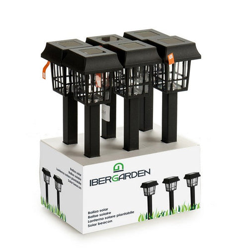 Solar Lamp Black polypropylene Ibergarden