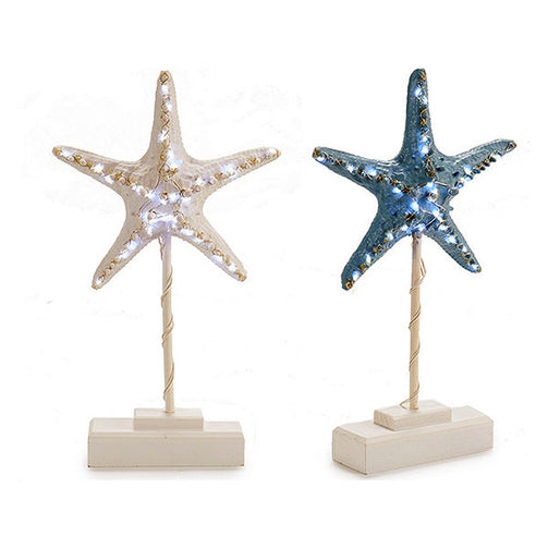 Decorative Figure Wood (6 x 35,5 x 20,5 cm) LED Lights Gift Decor
