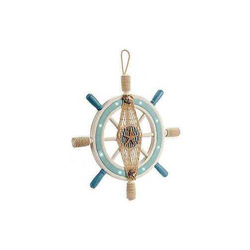 Decorative Figure Wood Rope (3 x 40,5 x 40,5 cm) LED Lights Gift Decor