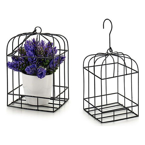 Cage Ironwork Black (10,5 x 17 x 10,5 cm) Gift Decor