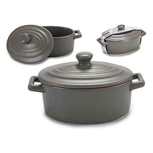 Saucepan Grey (8,5 x 7,5 x 14,5 cm) BigBuy Home