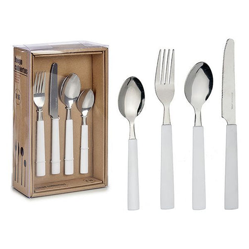 Cutlery set (16 Pieces) White BigBuy Home