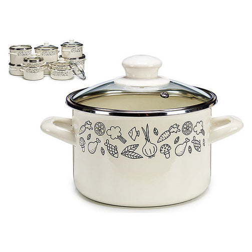 Casserole with Lid Crystal (0.006 L) (23,7 x 15,8 x 17,7 cm) BigBuy Home