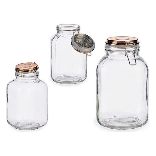 Glass Jar Glass 3 L (14 x 24 x 14 cm) Vivalto