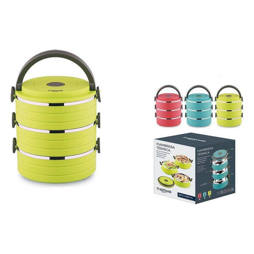 Set of lunch boxes ThermoSport Stackable Thermal (3 uds) (1,8 L) ThermoSport