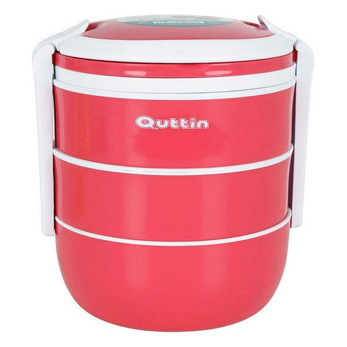 Set of lunch boxes Quttin Stackable Thermal (3 uds) (18 x 15,5 x 19 cm) Quttin