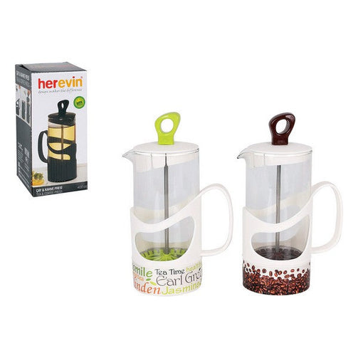 Cafetière with Plunger Crystal (400 ml) BigBuy Cooking