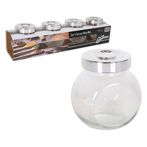 Tin Glass 220 ml (4 pcs) BigBuy Cooking