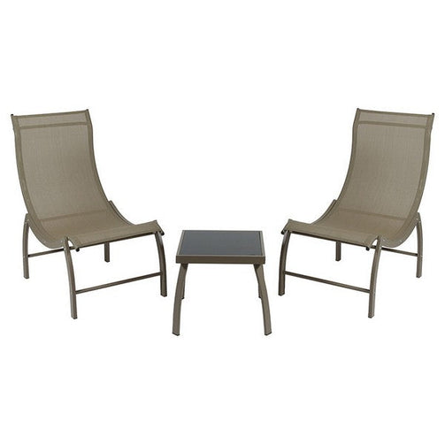 Garden furniture (3 pcs) Aluminium BigBuy Home