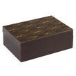 Decorative box Brass Pine (26 X 18 x 9 cm) BigBuy Home