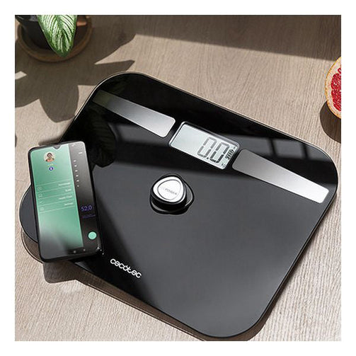 Digital Bathroom Scales Cecotec EcoPower 10200 Smart Healthy LCD Bluetooth 180 kg Black Cecotec