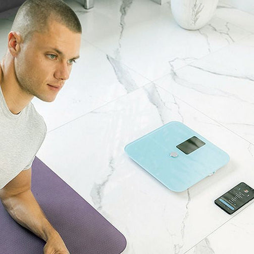 Digital Bathroom Scales Cecotec Surface Precision 10400 Smart Healthy Vision Blue Cecotec