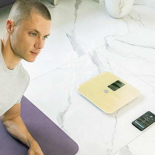Digital Bathroom Scales Cecotec Surface Precision 10400 Smart Healthy Vision Yellow Cecotec