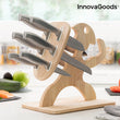 Set of Knives with Wooden Base Spartan InnovaGoods 7 Pieces InnovaGoods