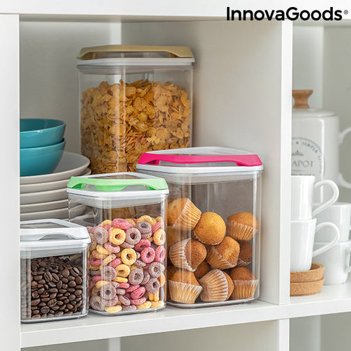 Set of Stackable Hermetically-sealed Kitchen Containers Pilocks InnovaGoods 4 Pieces InnovaGoods
