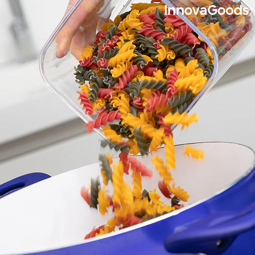 Set of Stackable Hermetically-sealed Kitchen Containers Pilocks InnovaGoods 4 Pieces InnovaGoods