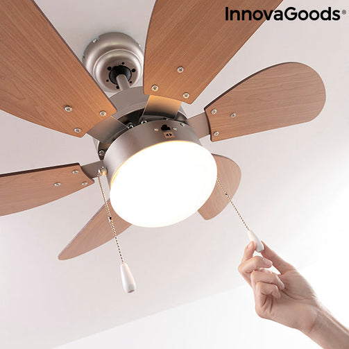 Ceiling Fan with Light InnovaGoods Ø 75 cm 55W InnovaGoods