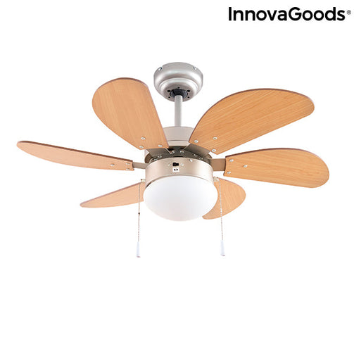 Ceiling Fan with Light InnovaGoods Ø 75 cm 55W InnovaGoods