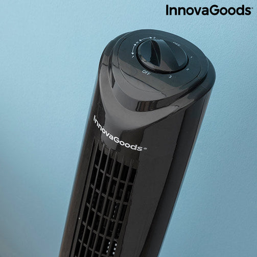 Tower Fan InnovaGoods 80 cm 50W Black InnovaGoods
