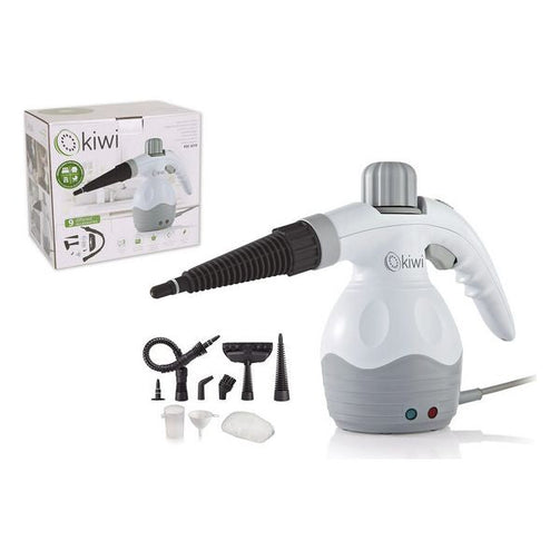 Multi-purpose, 9-in-1 Hand-held Steamer with Accessories Kiwi 350 ml White Kiwi