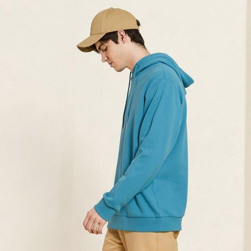 Metersbonwe Autumn And Winter new Multicolor comfort Sweatshirt men Plus Velvet Knit Solid color Hooded Hoodies Seewest