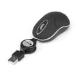 Retractable Optical Mouse NGS SINBLACK 1000 dpi Black NGS